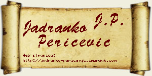 Jadranko Peričević vizit kartica